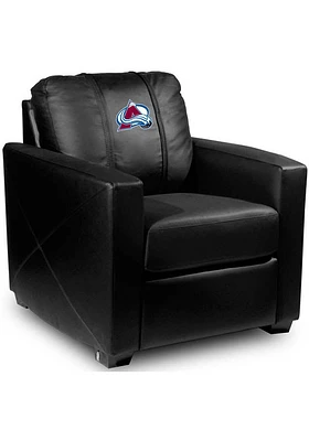 Colorado Avalanche Faux Leather Club Desk Chair - Black