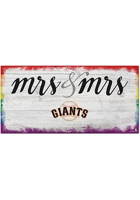 San Francisco Giants Mrs and Mrs Sign