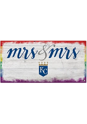 Kansas City Royals Mrs and Mrs Sign - Blue