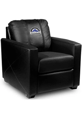 Colorado Rockies Faux Leather Club Desk Chair - Black