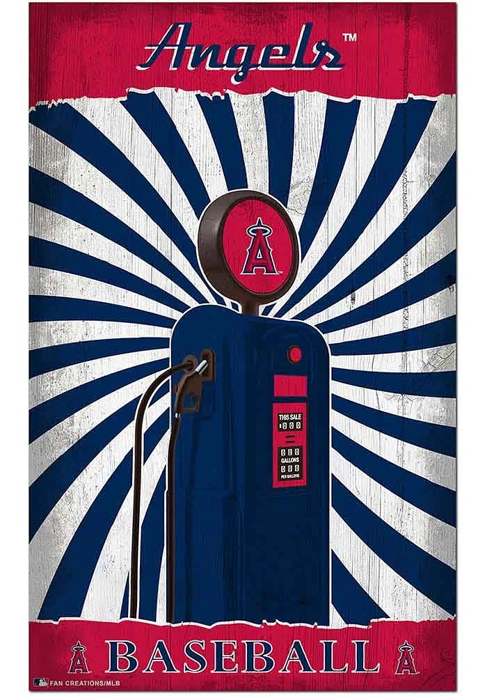 Los Angeles Angels Retro Pump Location Sign