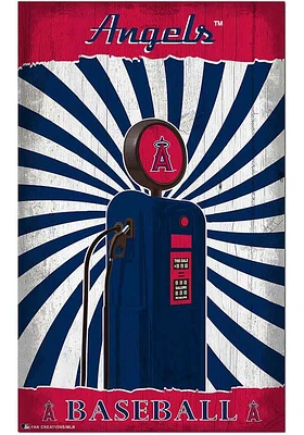 Los Angeles Angels Retro Pump Location Sign
