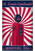 St Louis Cardinals Retro Pump Location Sign
