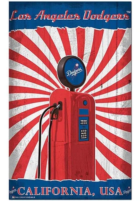 Los Angeles Dodgers Retro Pump Location Sign