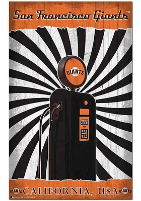 San Francisco Giants Retro Pump Location Sign