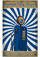 Kansas City Royals Retro Pump Location Sign - Blue