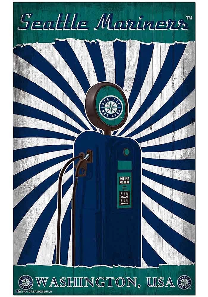 Seattle Mariners Retro Pump Location Sign