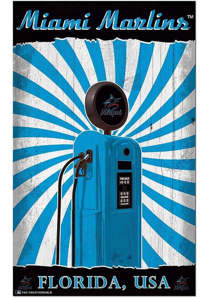 Miami Marlins Retro Pump Location Sign