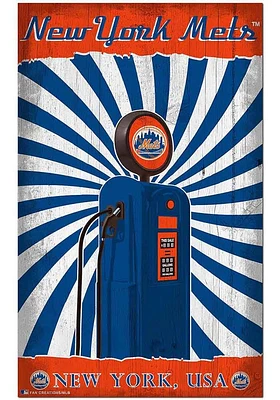 New York Mets Retro Pump Location Sign
