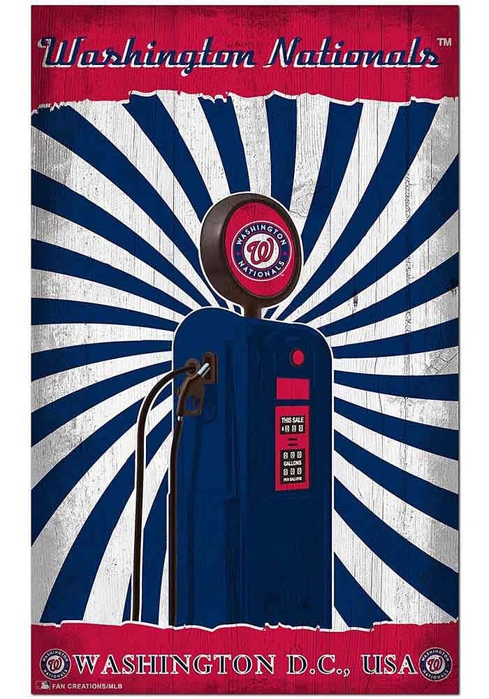 Washington Nationals Retro Pump Location Sign