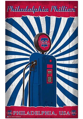 Philadelphia Phillies Retro Pump Location Sign