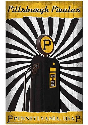 Pittsburgh Pirates Retro Pump Location Sign