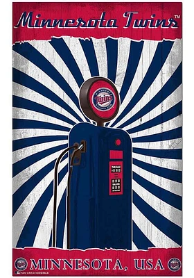 Minnesota Twins Retro Pump Location Sign