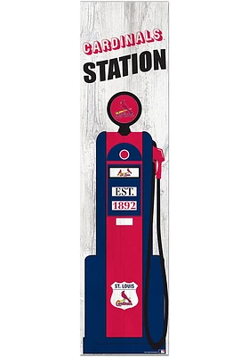 St Louis Cardinals Retro Pump Leaner Sign