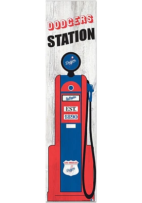 Los Angeles Dodgers Retro Pump Leaner Sign
