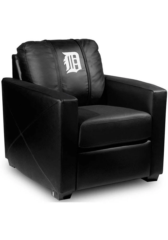 Detroit Tigers Faux Leather Club Desk Chair - Black