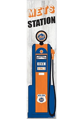 New York Mets Retro Pump Leaner Sign