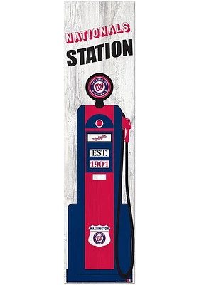 Washington Nationals Retro Pump Leaner Sign
