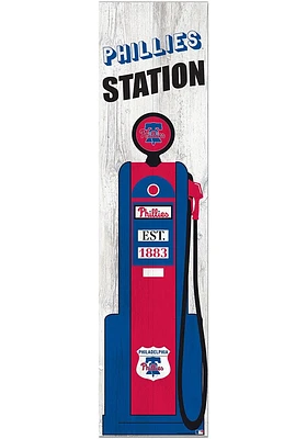 Philadelphia Phillies Retro Pump Leaner Sign - Red