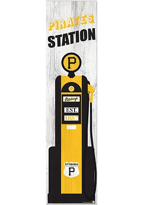 Pittsburgh Pirates Retro Pump Leaner Sign