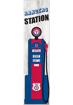 Texas Rangers Retro Pump Leaner Sign
