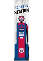 Texas Rangers Retro Pump Leaner Sign