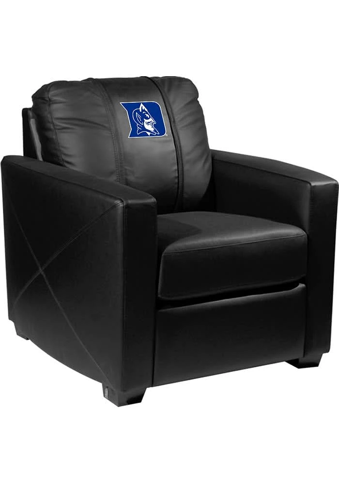 Duke Blue Devils Faux Leather Club Desk Chair - Black