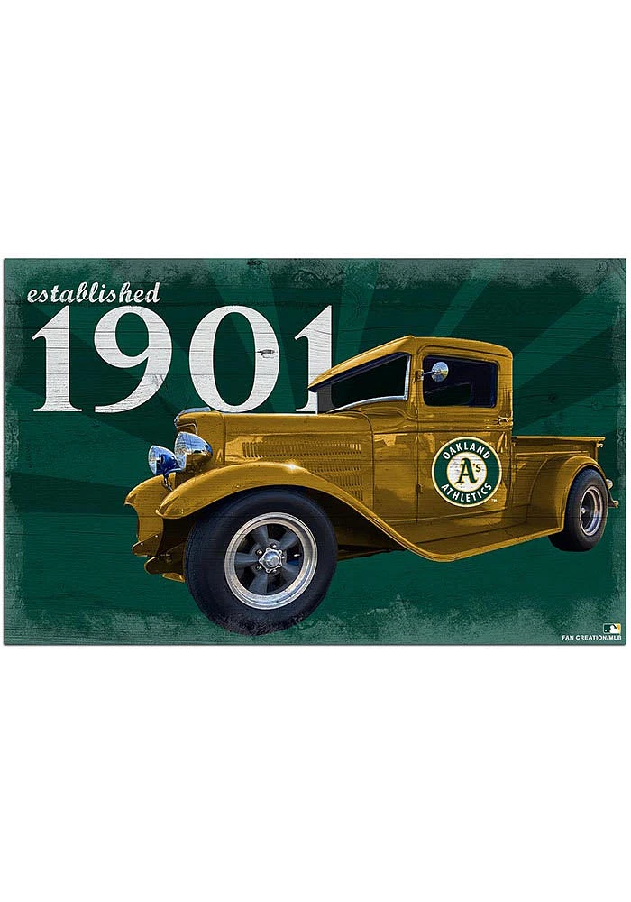 Oakland Athletics Established Truck Sign