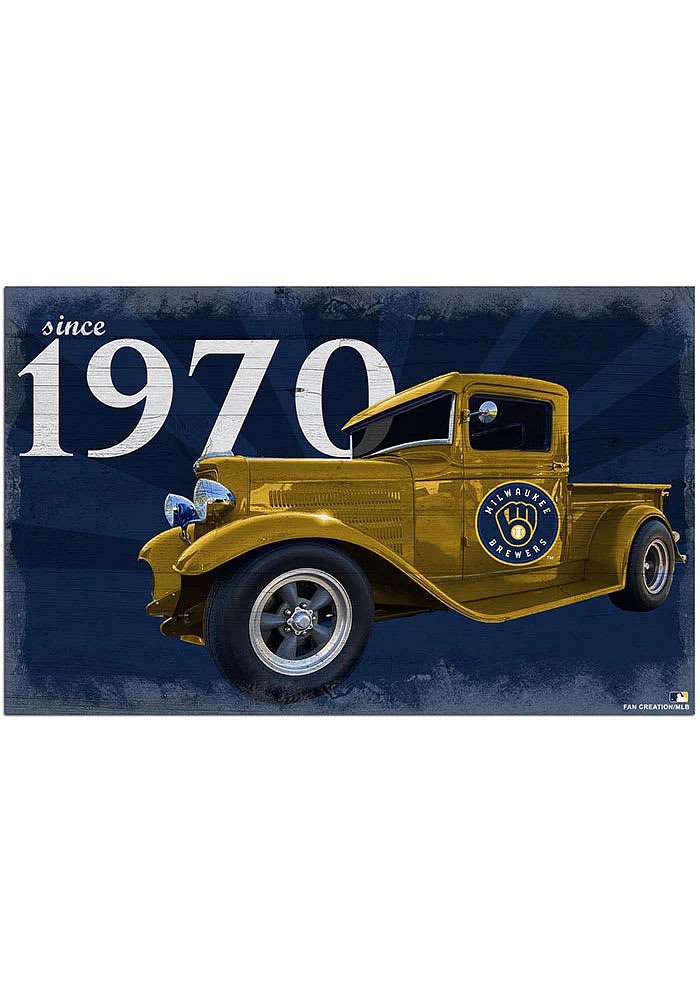 Milwaukee Brewers Established Truck Sign