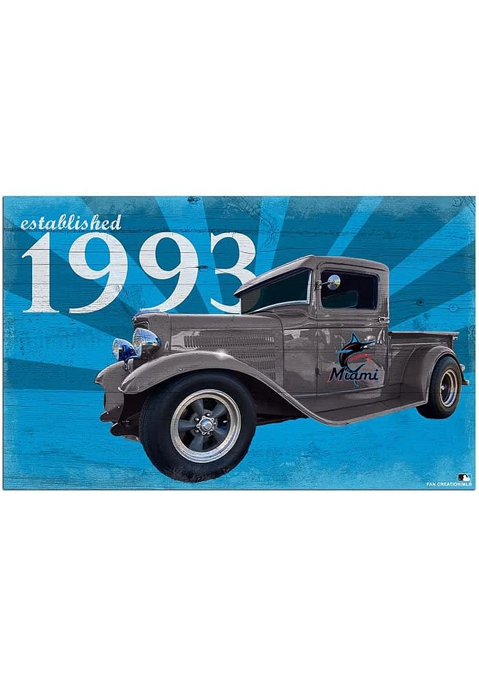 Miami Marlins Established Truck Sign