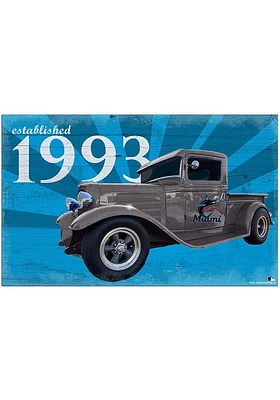 Miami Marlins Established Truck Sign