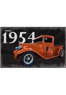 Baltimore Orioles Established Truck Sign