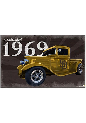 San Diego Padres Established Truck Sign