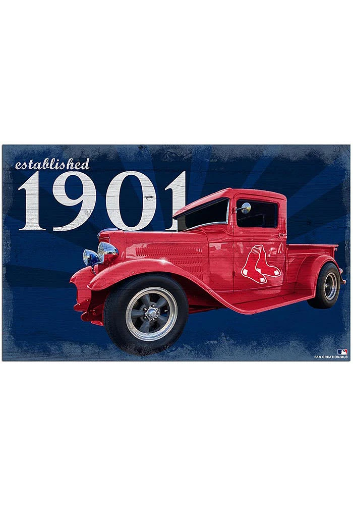 Boston Red Sox Established Truck Sign
