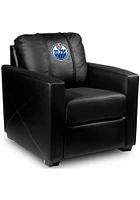 Edmonton Oilers Faux Leather Club Desk Chair - Black