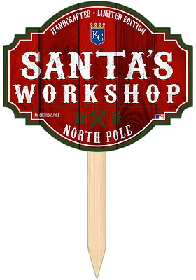 Kansas City Royals Santa Workshop Sign - Blue