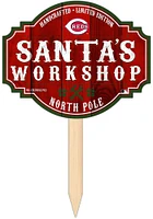 Cincinnati Reds Santa Workshop Sign