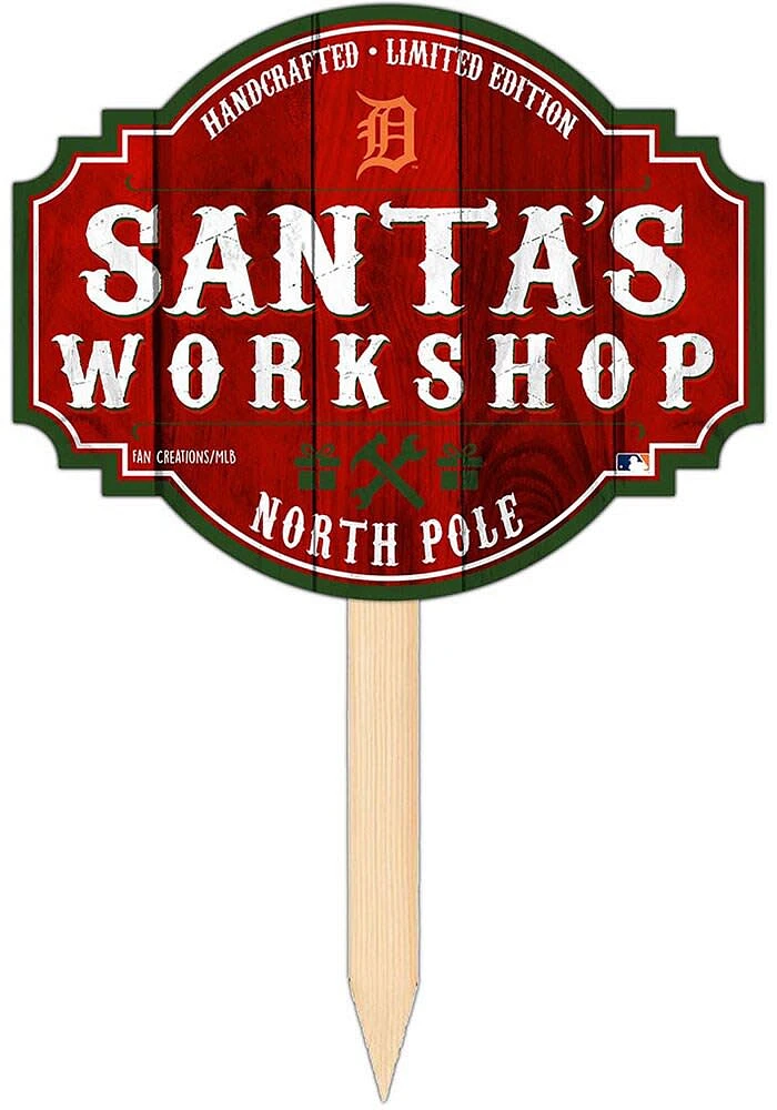 Detroit Tigers Santa Workshop Sign