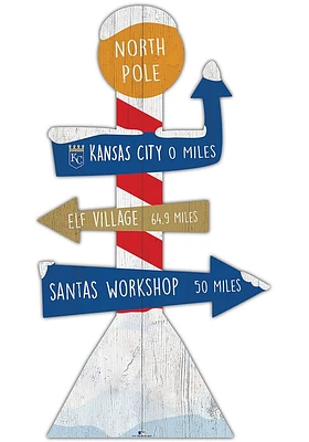 Kansas City Royals Holiday Direction Yard Sign - Blue