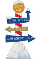 Kansas City Royals Holiday Direction Yard Sign - Blue