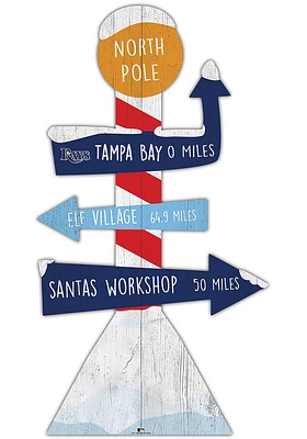 Tampa Bay Rays Holiday Direction Yard Sign - Blue