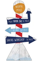 Tampa Bay Rays Holiday Direction Yard Sign - Blue