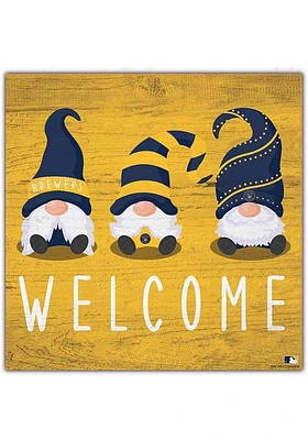 Milwaukee Brewers Welcome Gnomes Sign