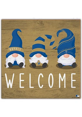 Kansas City Royals Welcome Gnomes Sign - Blue
