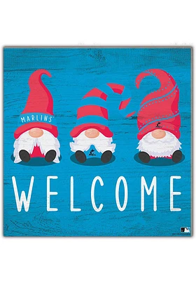 Miami Marlins Welcome Gnomes Sign