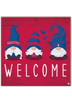 Philadelphia Phillies Welcome Gnomes Sign - Red