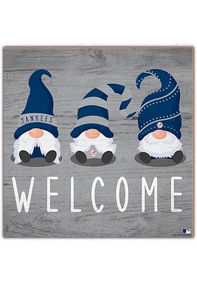 New York Yankees Welcome Gnomes Sign