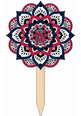 Los Angeles Angels Mandala Yard Sign - Red