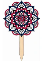 Los Angeles Angels Mandala Yard Sign - Red