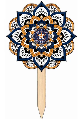 Houston Astros Mandala Yard Sign - Navy Blue